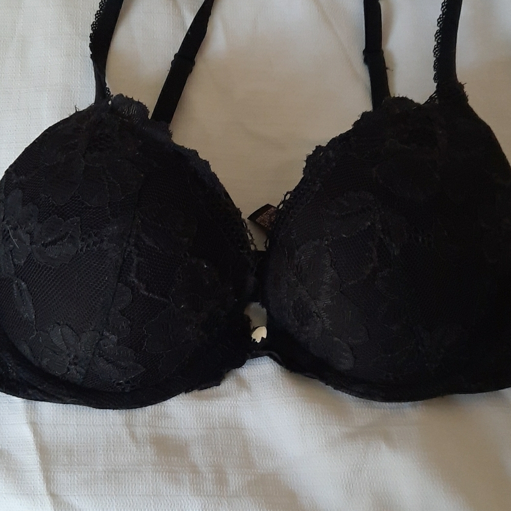 Black lace bra Victorias secret